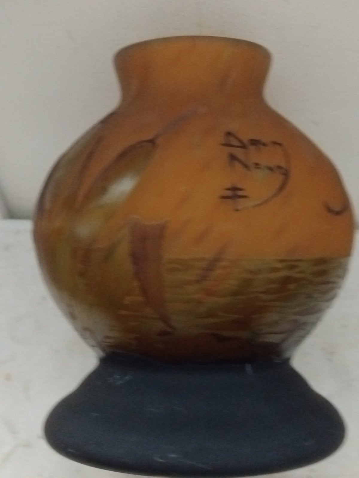 Daum Nancy ( tip ) vaas hg 16 cm, Ophalen of Verzenden