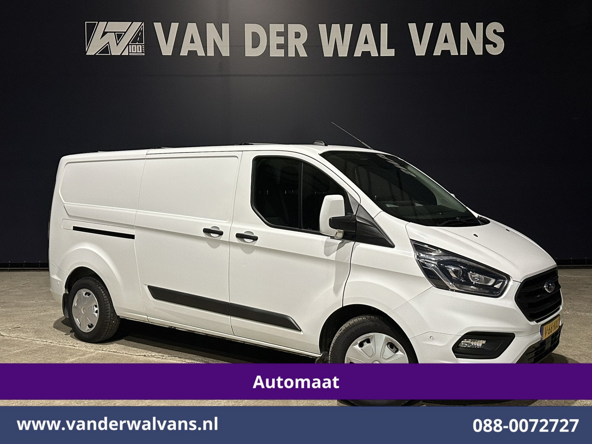 Ford Transit Custom 2.0 TDCI 131pk Automaat L2H1 Euro6 Airco, Auto's, 4 cilinders, Wit, Bedrijf, Diesel