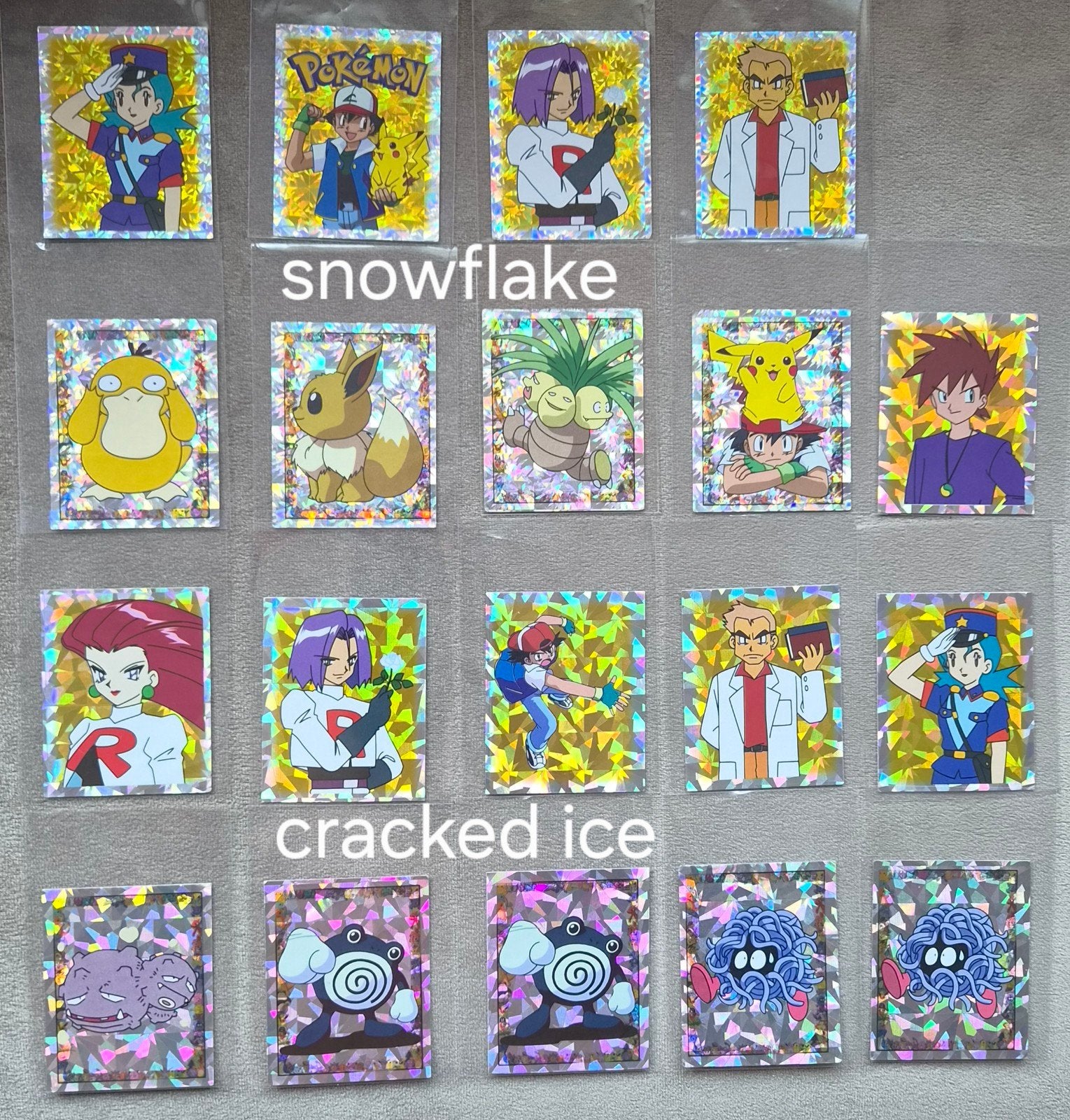 Rare Pokémon Merlin Serie 1 - 11x CRACKED ICE + 8x SNOWFLAKE, Hobby en Vrije tijd, Verzamelkaartspellen | Pokémon, Ophalen of Verzenden