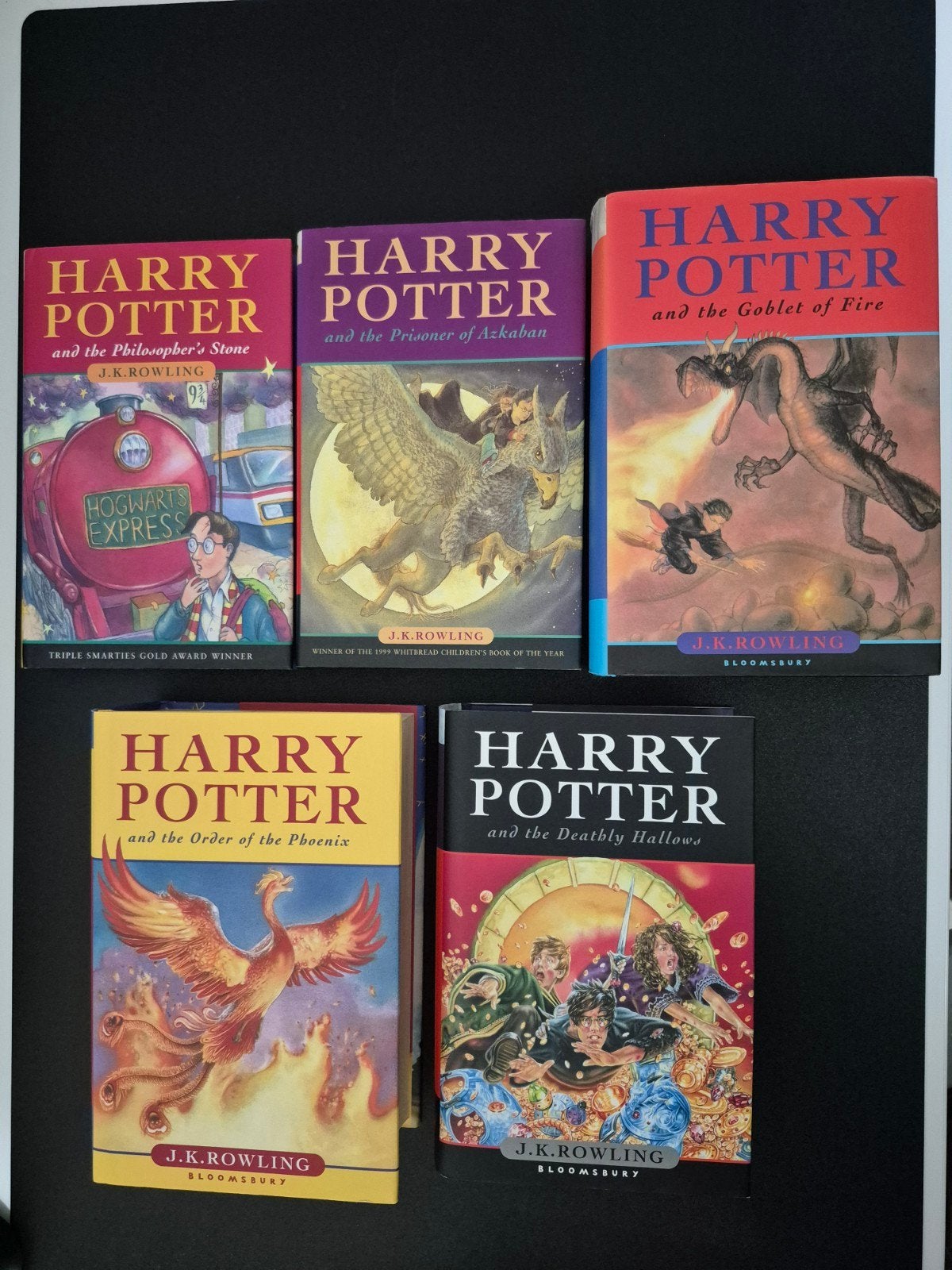 Harry Potter boeken - 5 delen (Engels), Ophalen of Verzenden, Zo goed als nieuw, J.K. Rowling