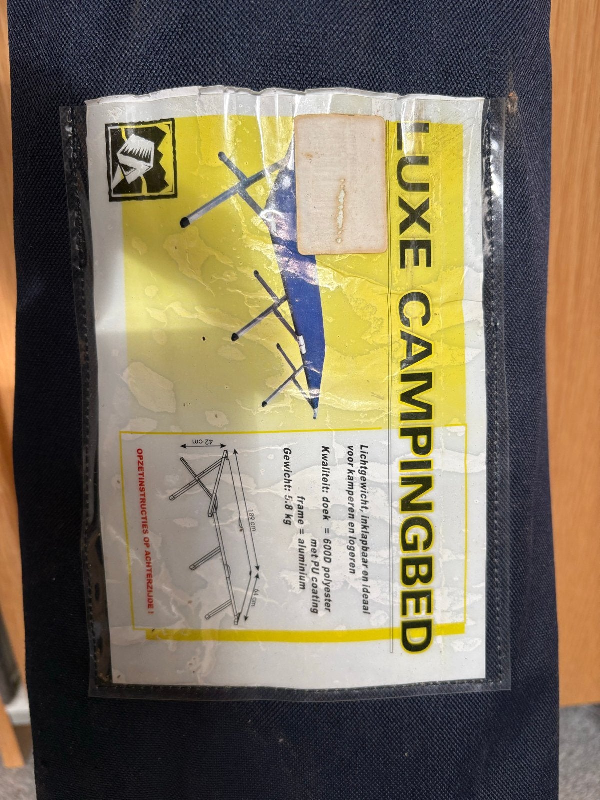 Luxe Campingbed - Lichtgewicht en Opvouwbaar, Caravans en Kamperen, Ophalen, Zo goed als nieuw, Overige
