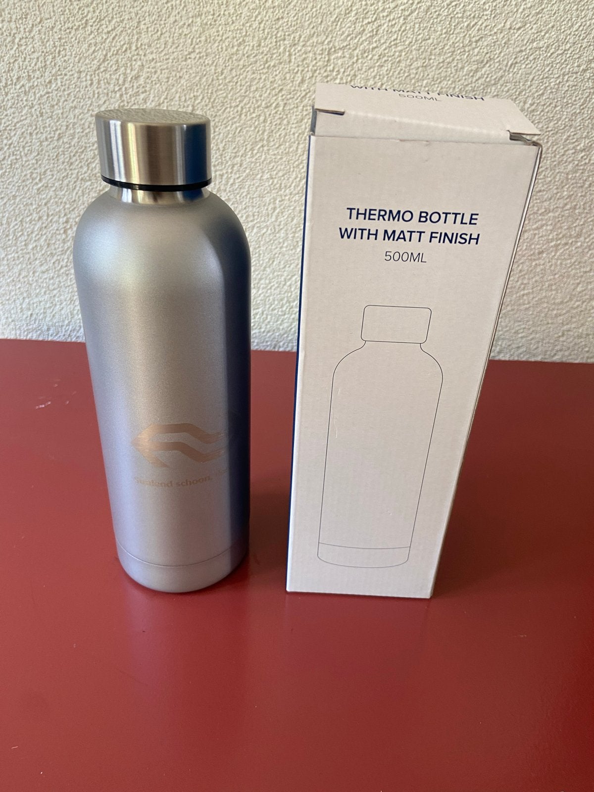 Thermofles 500ml - Zilverkleurig met NS logo, Overige typen, Ophalen of Verzenden, Metaal, Overige merken