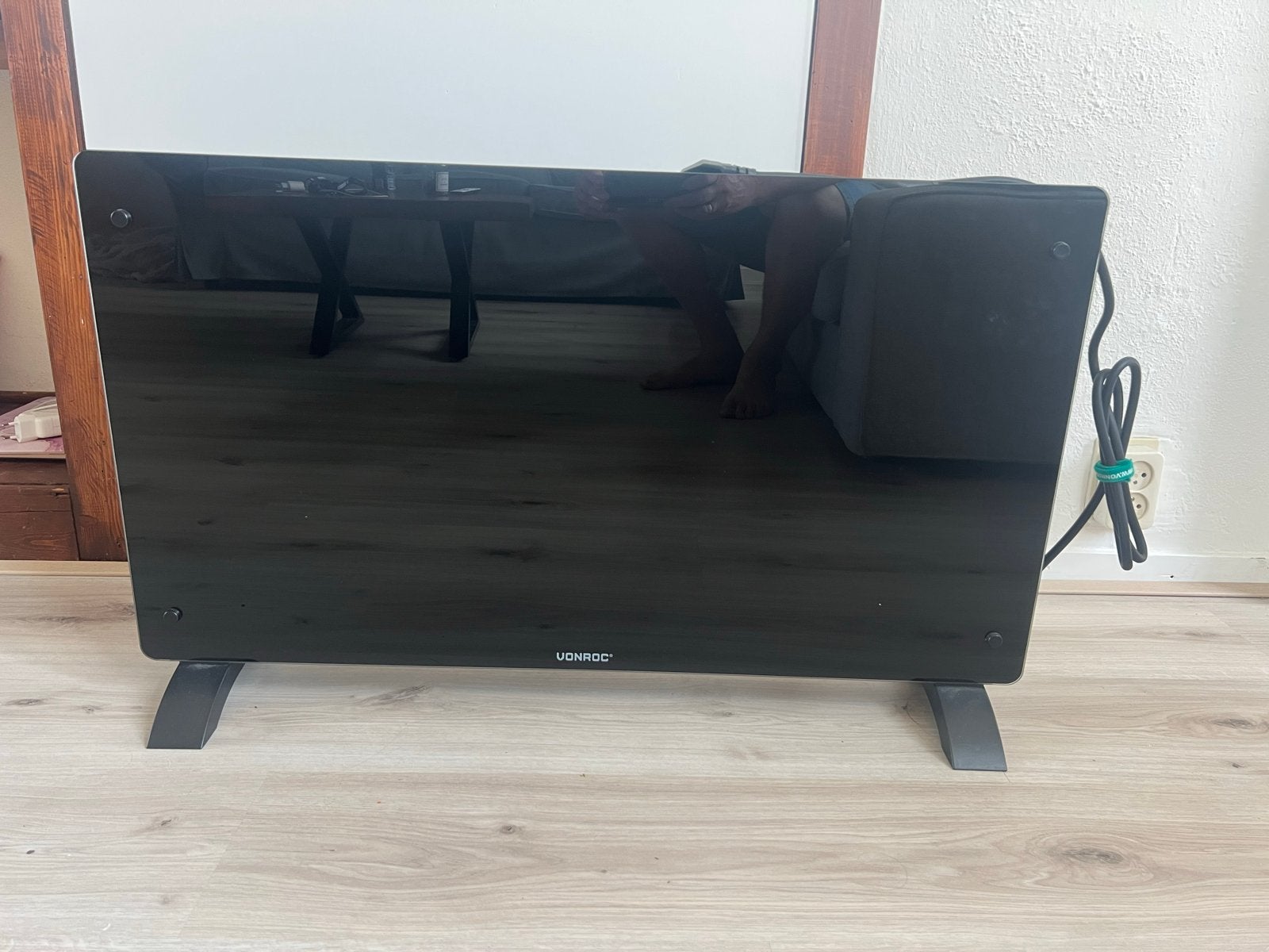 Vonroc CH516AC Glazen Convector Kachel 2500W, Ophalen, 30 tot 80 cm, Kachel, Zo goed als nieuw