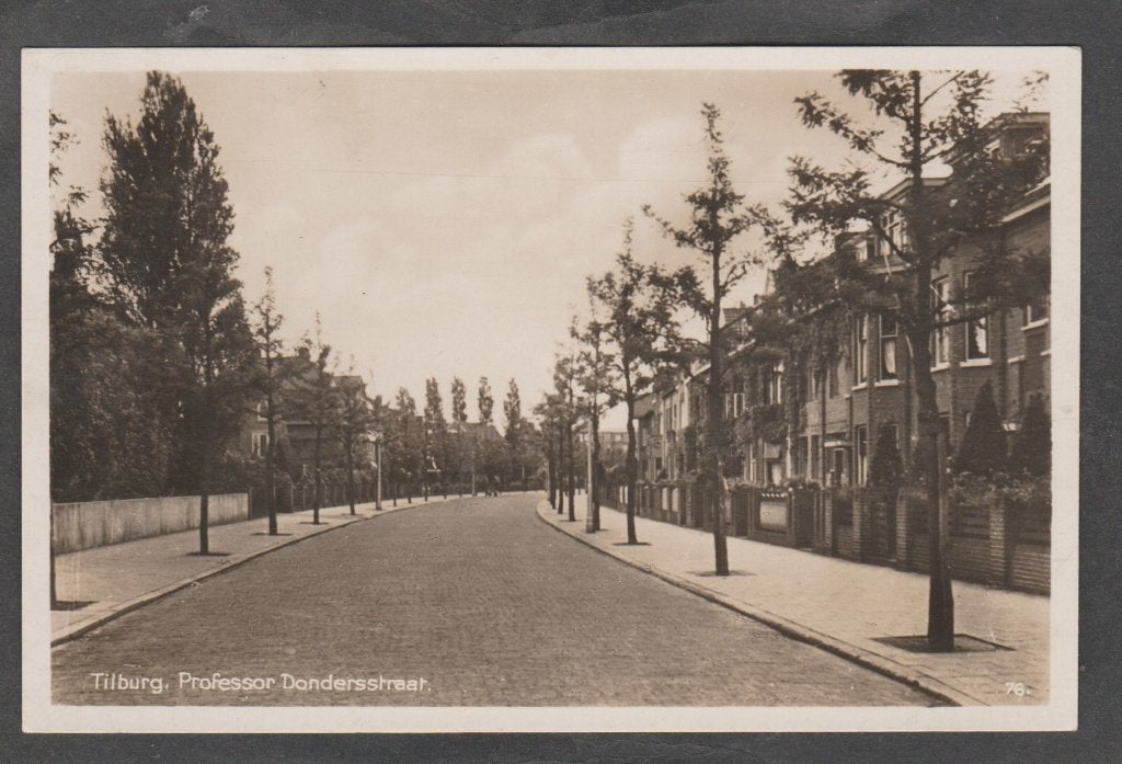tilburg professor dondersstraat, Verzenden, 1940 tot 1960, Gelopen, Noord-Brabant