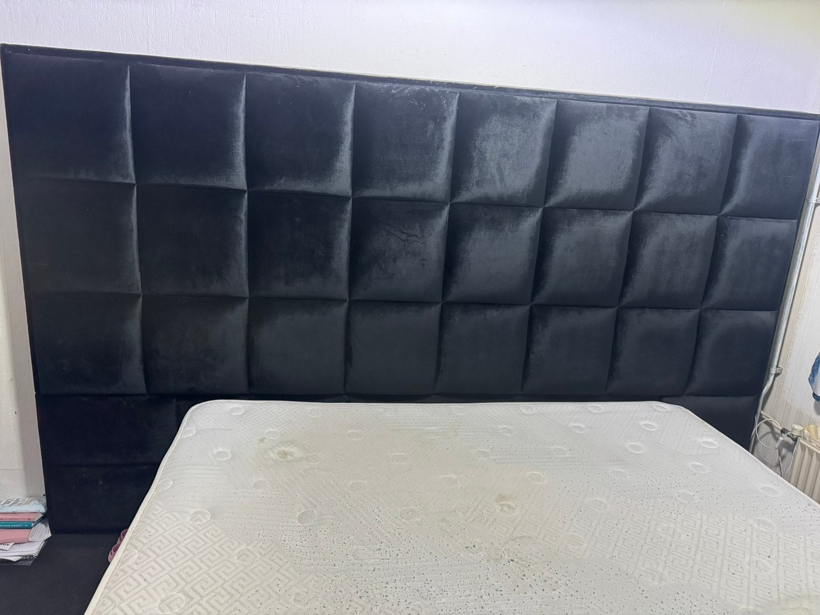 Boxspring 200x200 met opbergruimte, Ophalen, Zo goed als nieuw, Tweepersoons, 180 cm