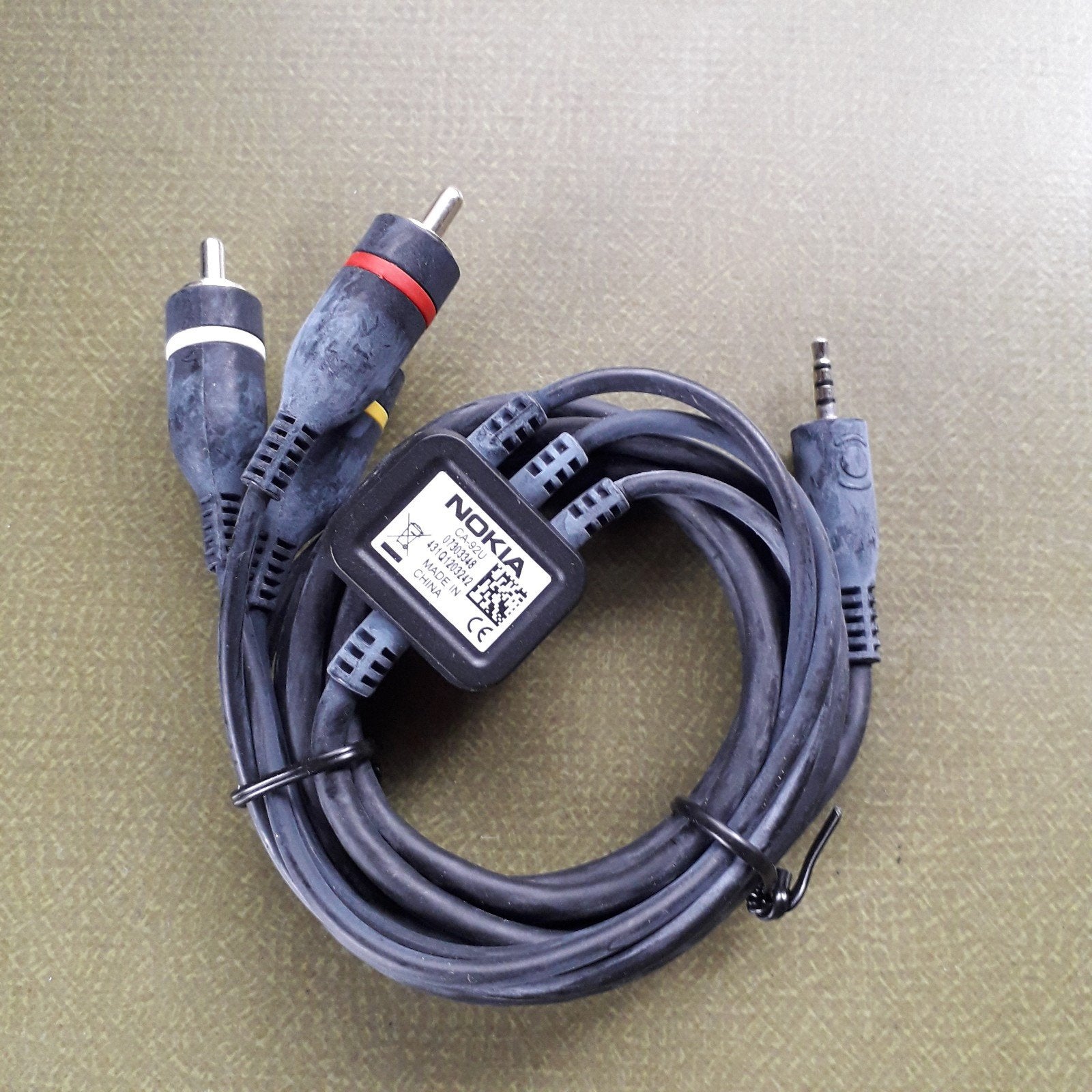 Nokia CA-92U Audio/Video Kabel voor TV-aansluiting, Ophalen, Gebruikt, Minder dan 2 meter, Tv-kabel
