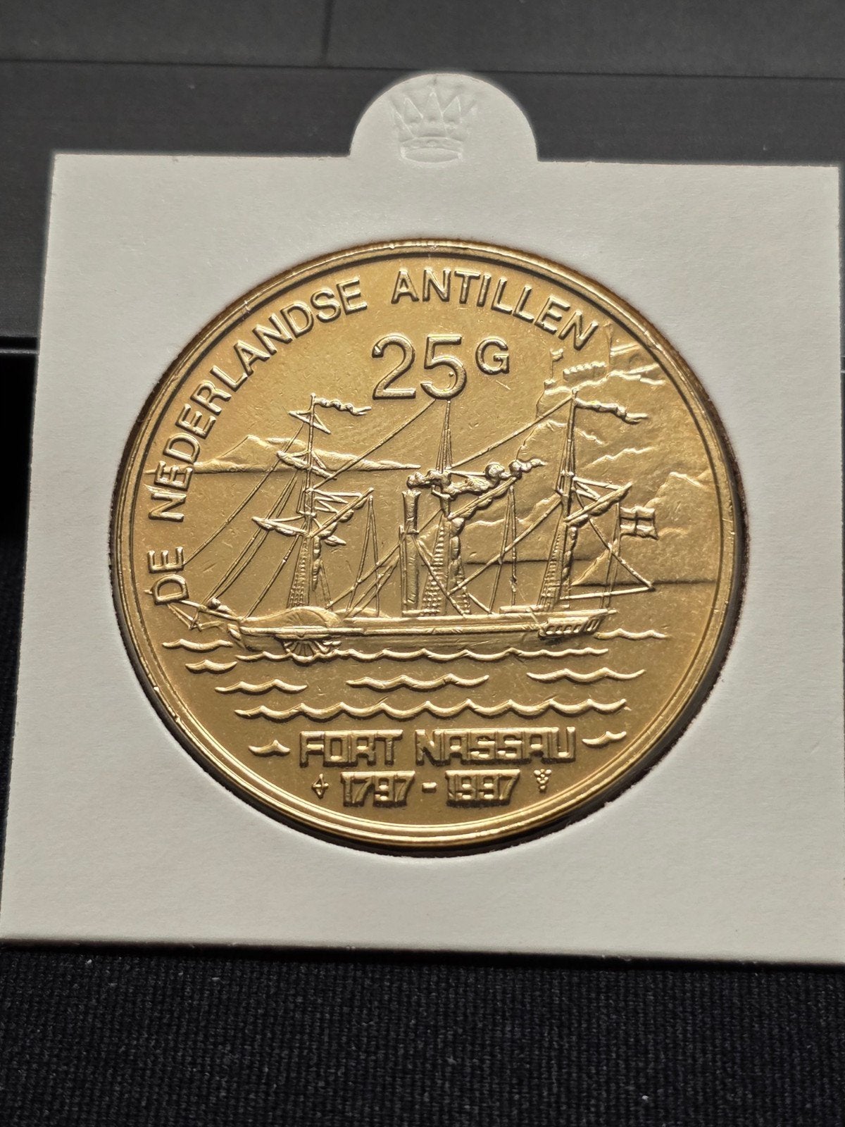 25 gulden 1997 Nederlandse Antillen, Verzenden, Midden-Amerika, Losse munt, Zilver