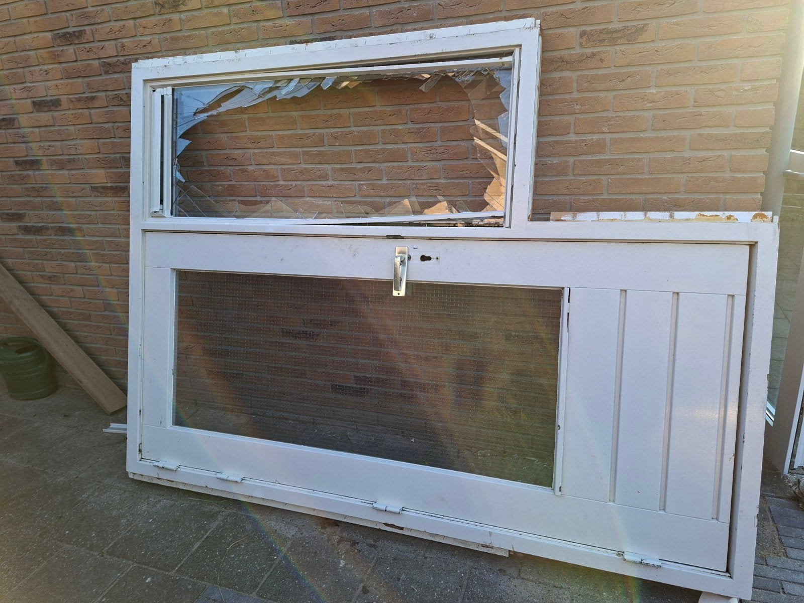 Buitendeur met Raamkozijn - Opknapper, Ophalen, Gebruikt, 80 tot 100 cm, Buitendeur