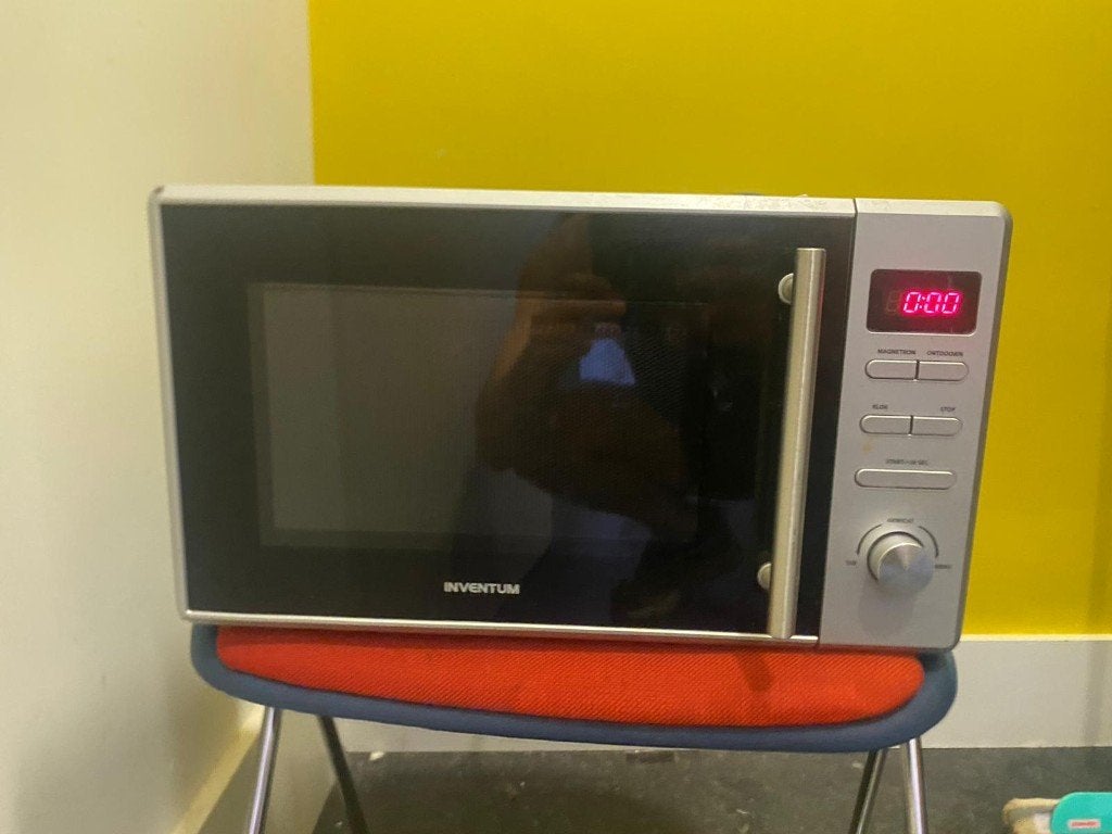 Inventum Microwave, Ophalen of Verzenden, Gebruikt, Minder dan 45 cm