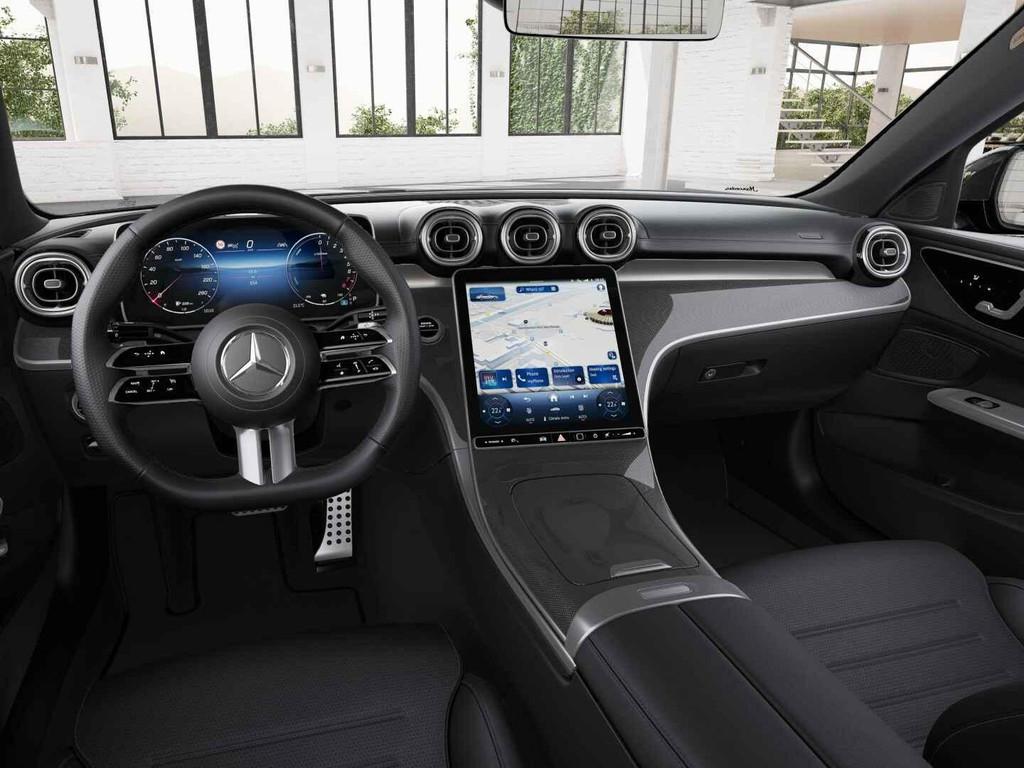 Mercedes-Benz C-Klasse Limousine 300 e Business Solution AMG, Auto's, Automaat, Achterwielaandrijving, 1800 kg, Zwart