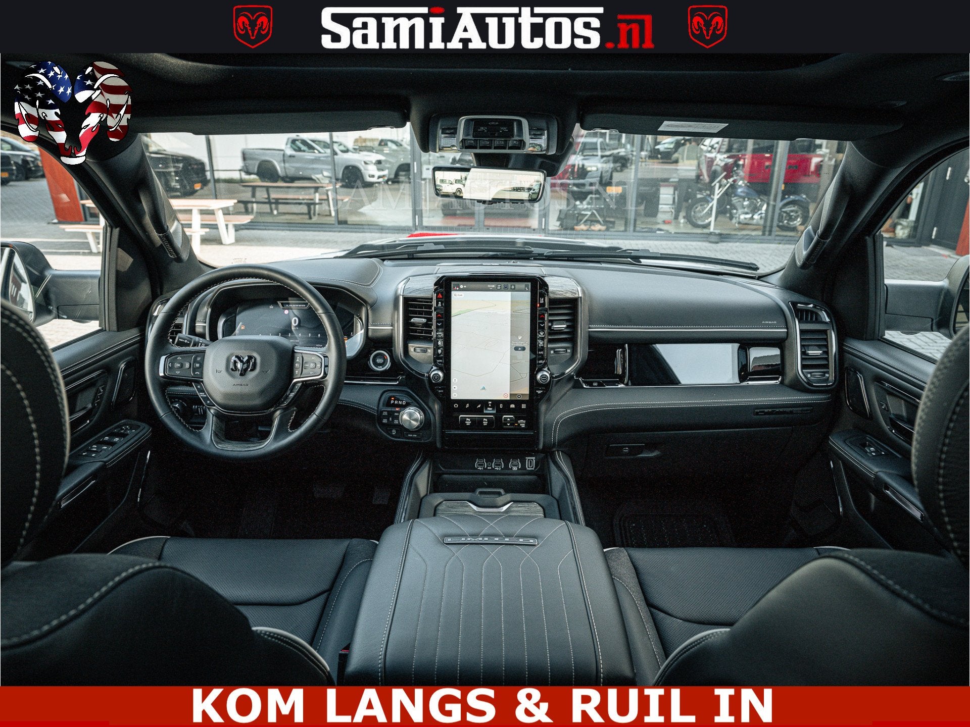Dodge Ram Limited Night 540HP 706Nm | Massage + Full Option, Automaat, Met garantie (alle), Wit, Leder