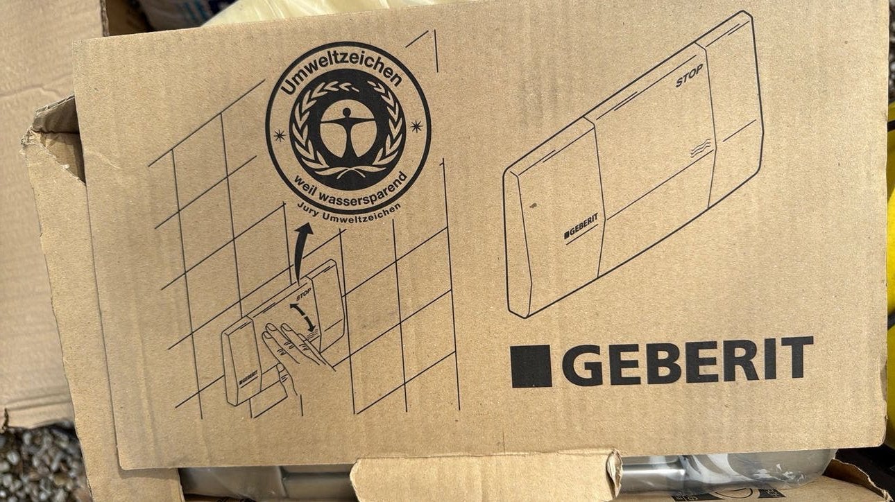 Geberit bedieningspaneel, Ophalen of Verzenden, Nieuw, Chroom, Toilet