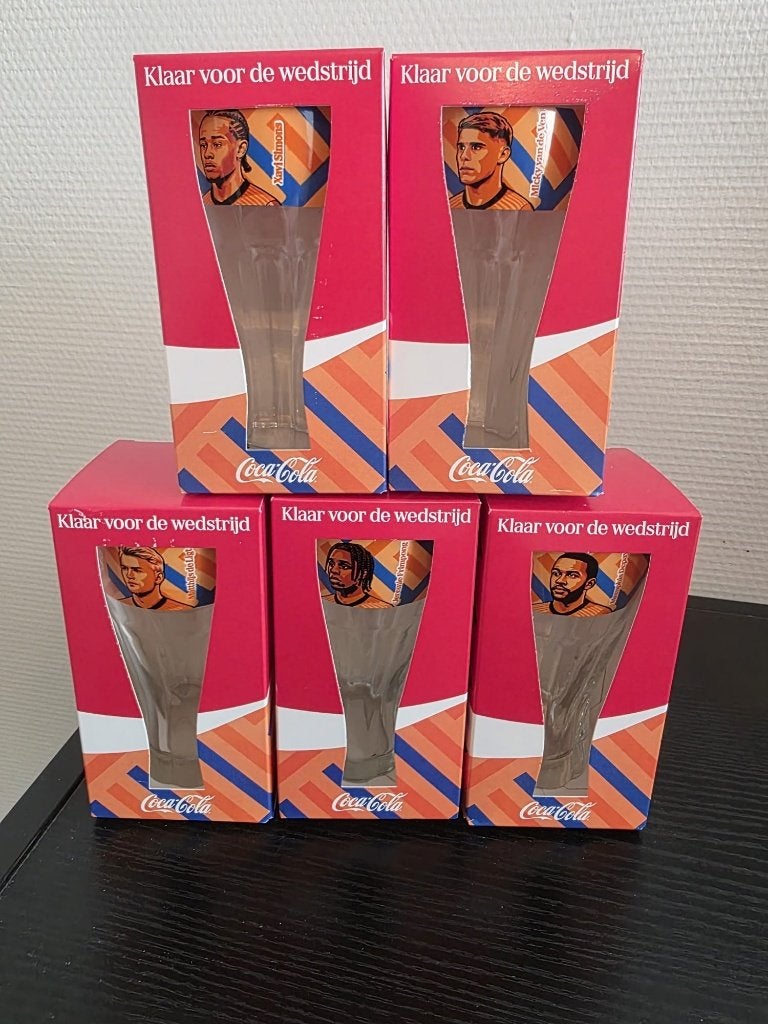 Coca Cola Oranje WK glazen 2026, Ophalen of Verzenden, Nieuw, Overige sporten, Overige typen