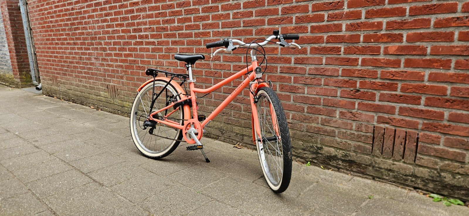 B-TWIN Riverside 500 Hybride Kinderfiets 24 inch, Ophalen, 20 inch of meer, Gebruikt, Velgrem