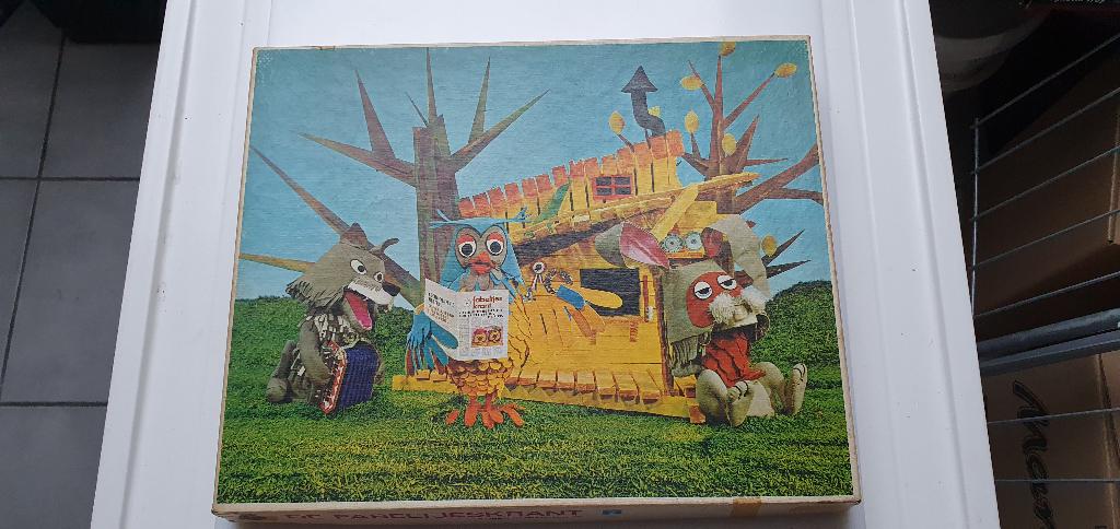Vintage Fabeltjeskrant puzzel (Bor de Wolf en Zoef de Haas), Verzamelen, Ophalen of Verzenden, Gebruikt, Tv, Overige typen