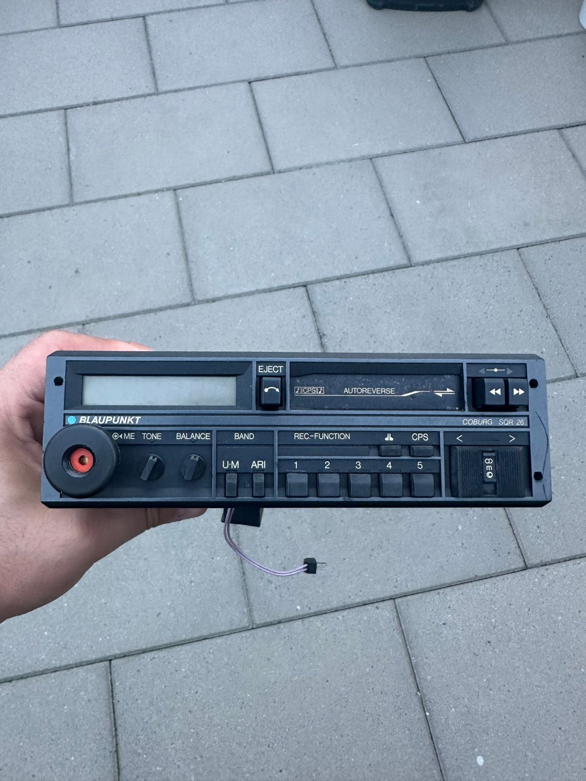 Blaupunkt Coburg SQR 26 Autoradio Cassette Jaren 80, Ophalen of Verzenden, Gebruikt