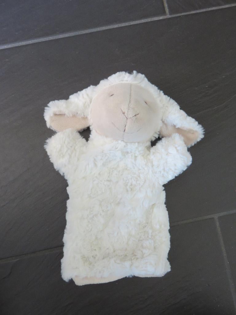 Handpop schaap, 26cm groot. Mooie zachte handpop, Ophalen of Verzenden, Zo goed als nieuw, Ontdekken