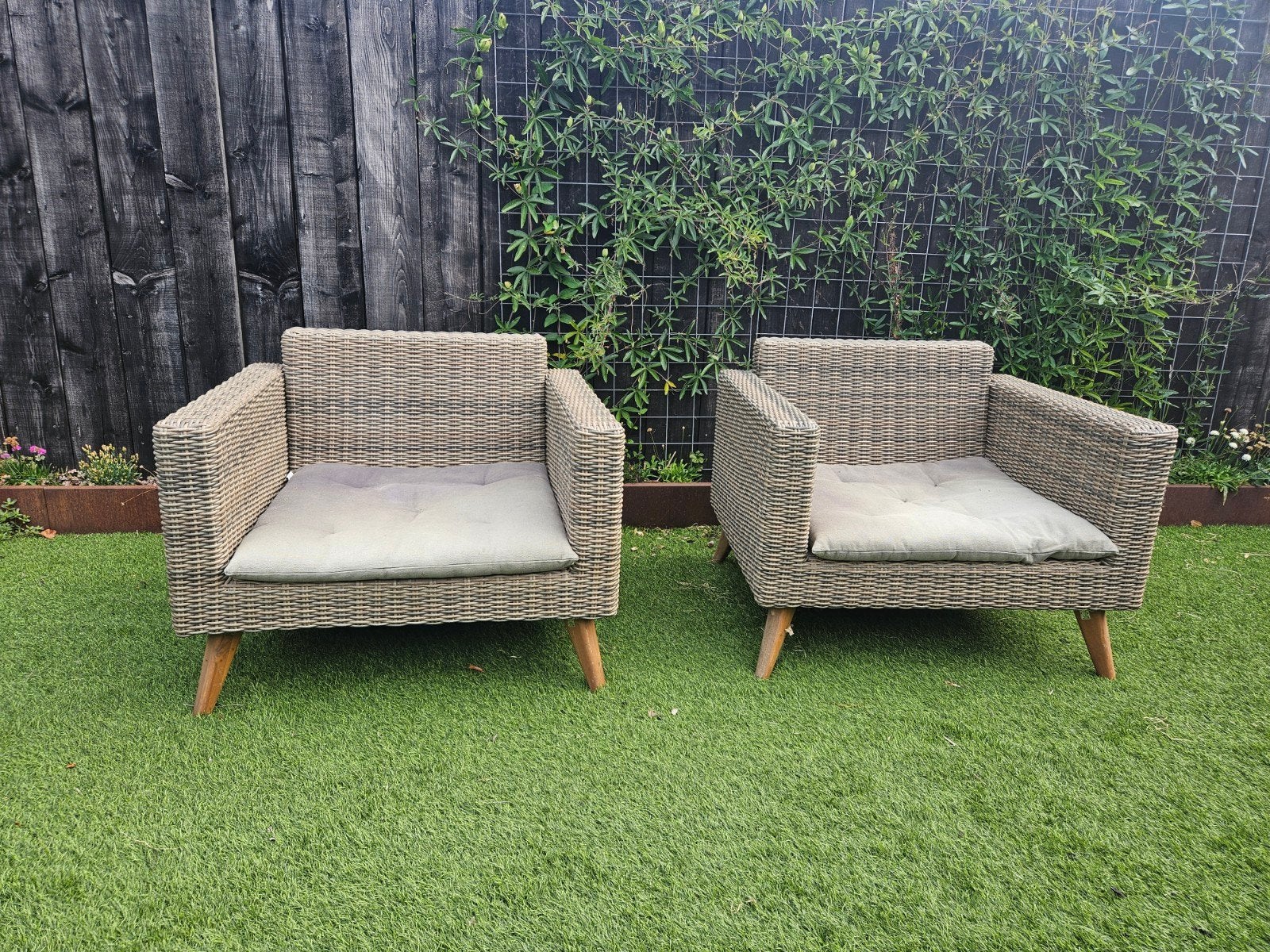 Loungestoelen loungeset, Tuin en Terras, Ophalen, Gebruikt, Kunststof, Stoel