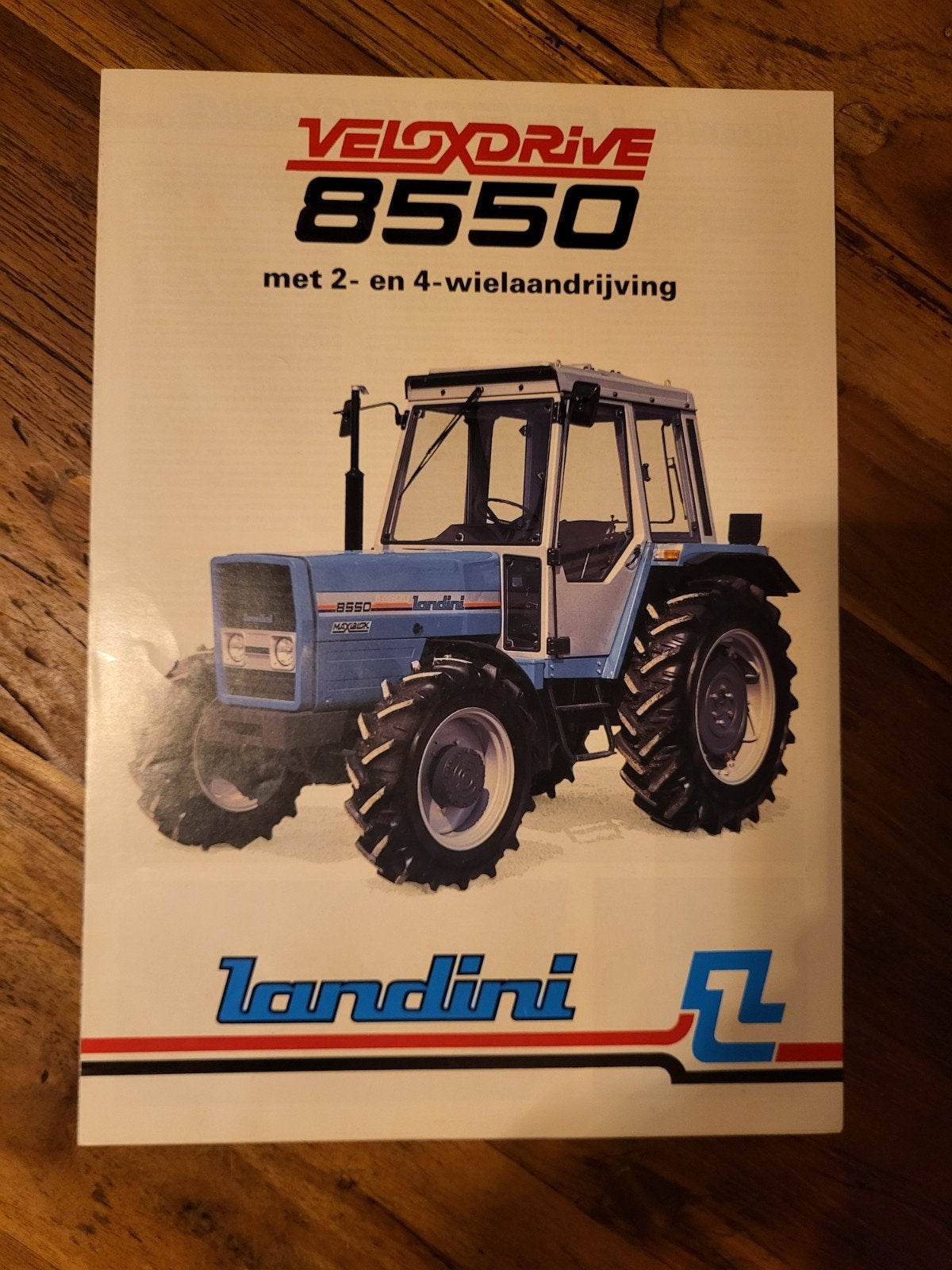 tractor folder Landini 8550, Ophalen of Verzenden, Zo goed als nieuw