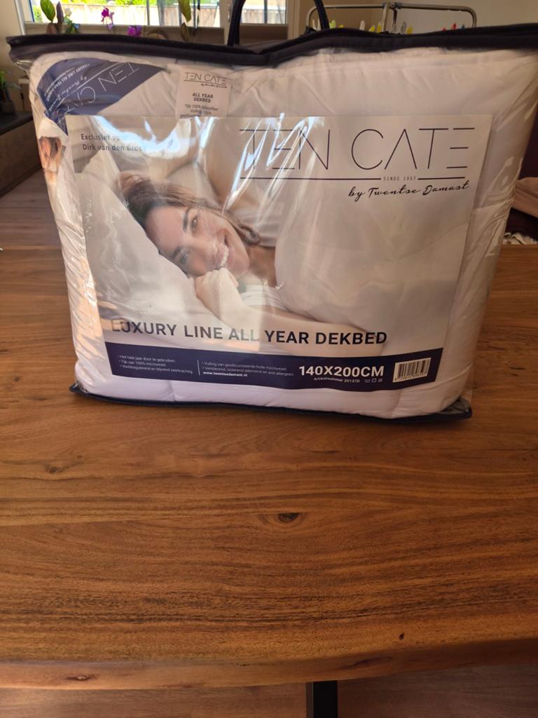 Ten Cate Luxury Line All Year Dekbed 140x200cm, Ophalen of Verzenden, Nieuw, Wit, Deken of Dekbed