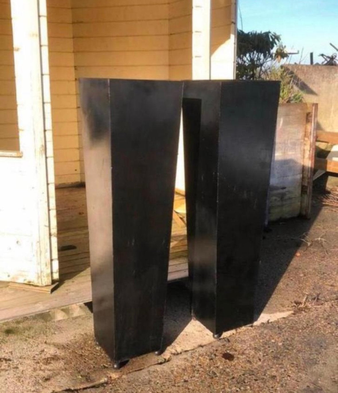 Metalen plantenbak XXL, Ophalen, Vierkant, Minder dan 60 cm, 60 cm of meer