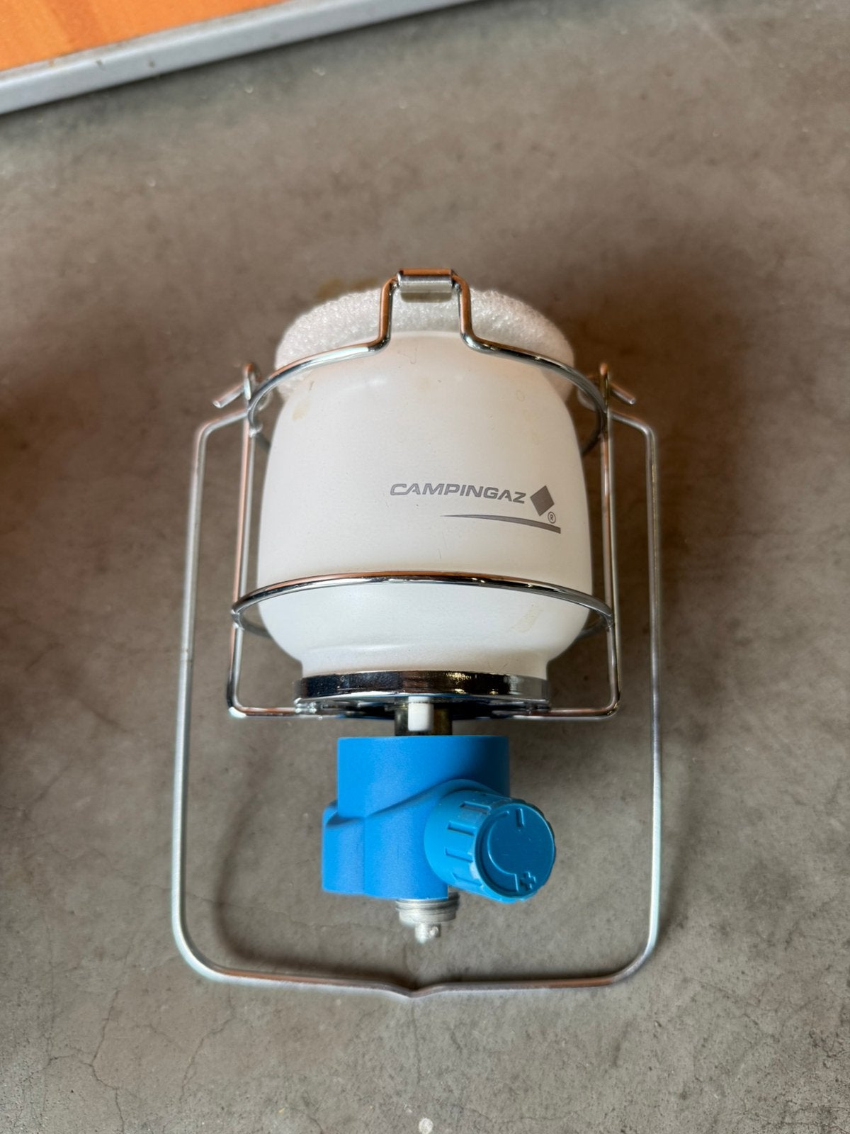 Campinggaz gaslampje + tankje, Ophalen, Gebruikt