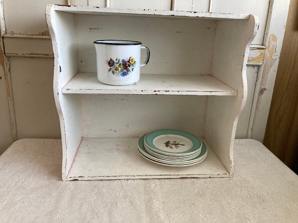 Brocante houten kastje - open kastje - rekje - boekenrek, Huis en Inrichting, Kasten | Overige, Ophalen, ---, ---, ---