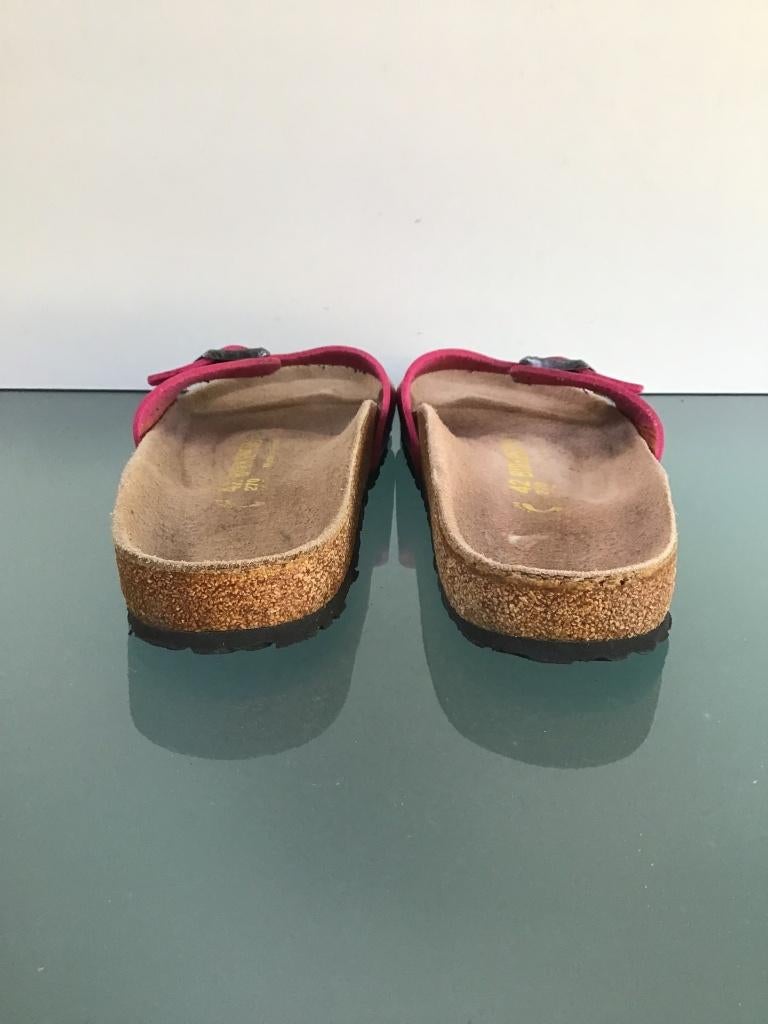 Birkenstock 42 Madrid roze | Gratis verzenden, Kleding | Dames, Slippers, Verzenden, Zo goed als nieuw, Roze