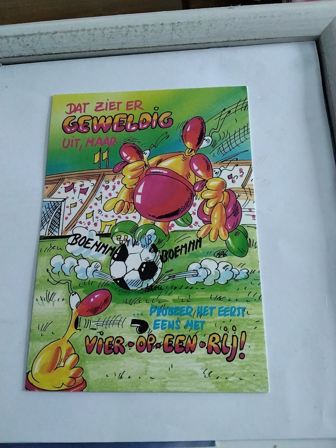 VOETBALLEN. /DAT ZIET ER GEWELDIG UIT, MAAR..., Ophalen of Verzenden, Overige thema's