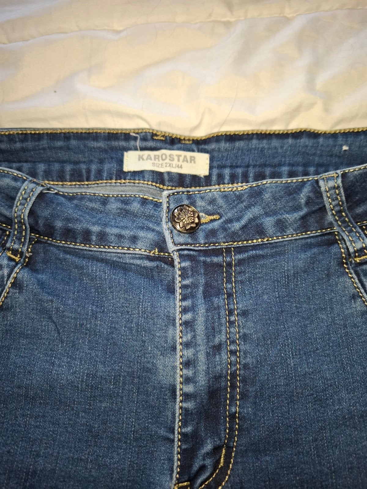 Karostar Spijkerbroek 2XXL/44 - Zo goed als nieuw, Blauw, Ophalen of Verzenden, Zo goed als nieuw, Karostar