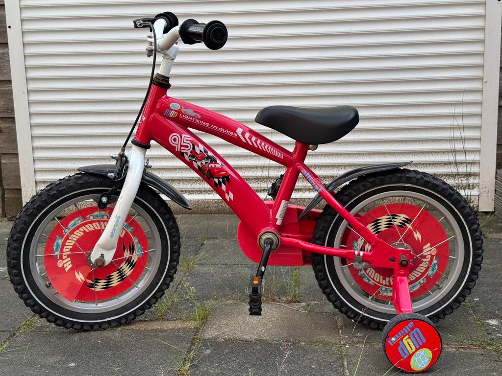 Disney Cars / Lightning McQueen Kinderfiets 16 Inch, Fietsen en Brommers, Fietsen | Kinderfietsjes, Ophalen of Verzenden, Zo goed als nieuw