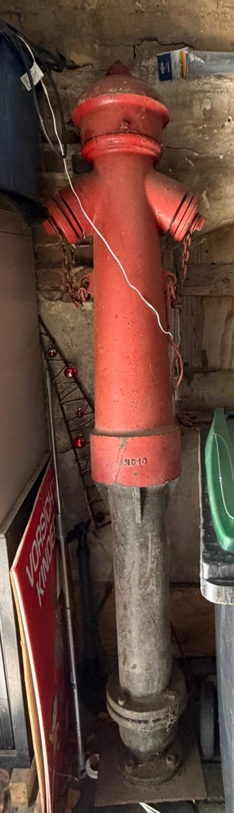 Nederlandse brandweer hydrant brandkraan, Ophalen, Gebruikt