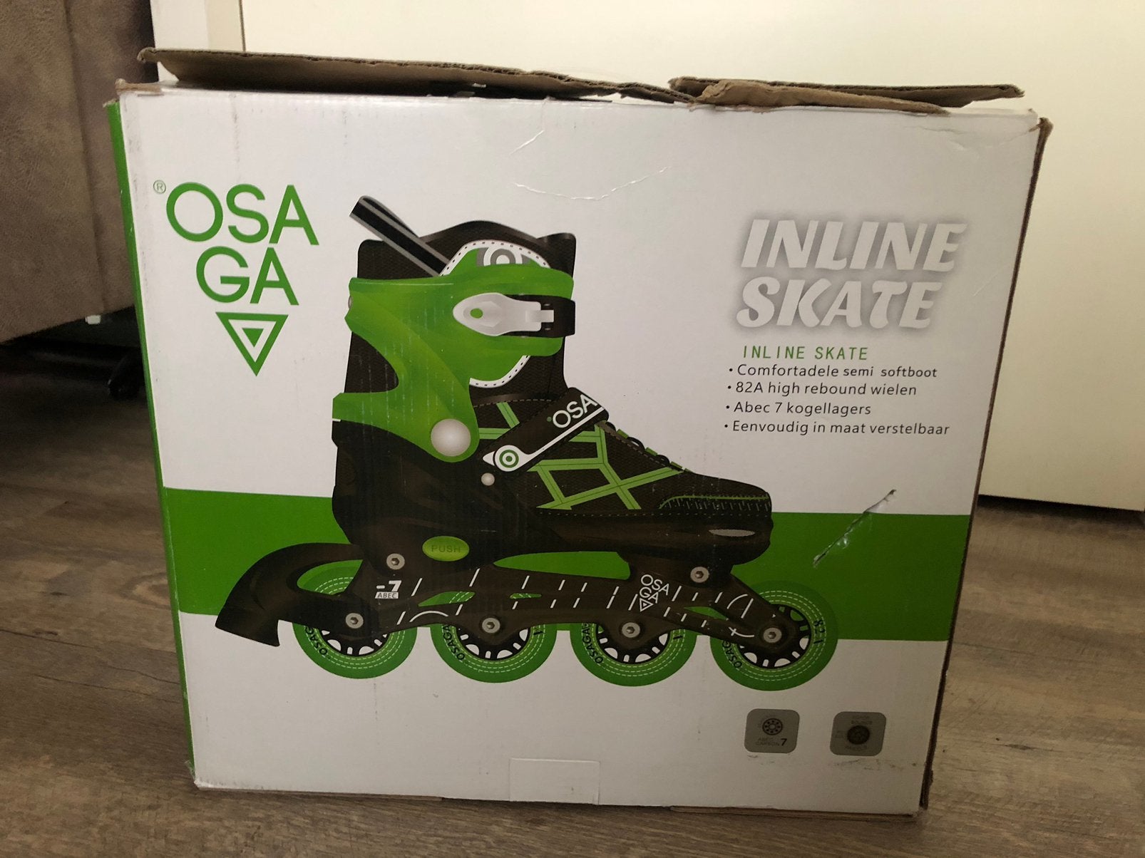Osaga Inline Skates - Verstelbaar Maat L: 39-42, Heren, Inline skates 4 wielen, Ophalen, Overige merken