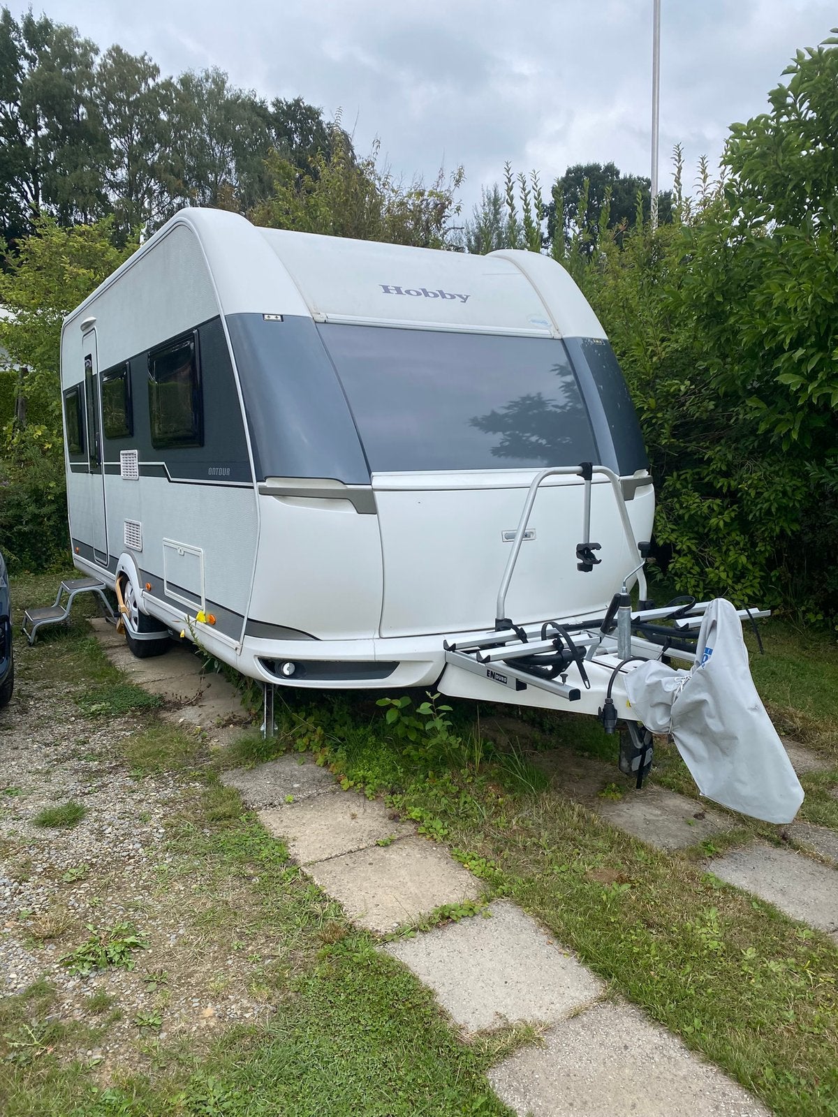 Zeer nette, complete Hobby 460DL uit 2019, Caravans en Kamperen, Standaardzit, Hobby, Particulier, Tot en met 4