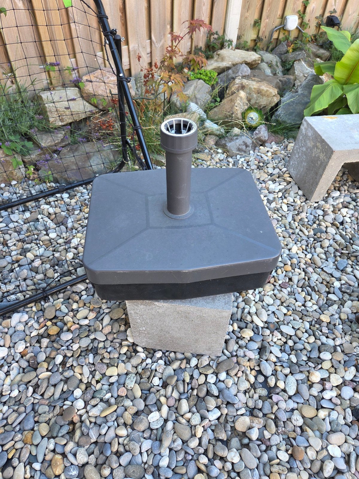 Parasolvoet (vulbaar met water), Ophalen of Verzenden, Gebruikt, Minder dan 1 meter, Parasolvoet