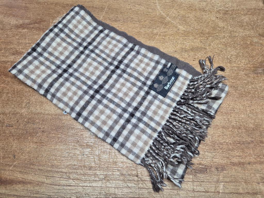 Barbour sjaal Origineel wol/fleece, Barbour, Verzenden, Overige maten, Zo goed als nieuw