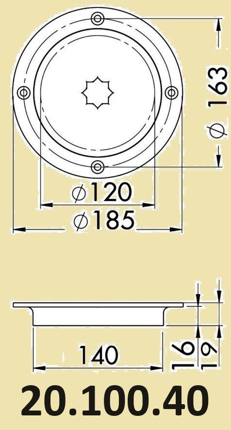 RVS inspectieluiken Ø120 mm. Prijzen vanaf € 107,95, Ophalen of Verzenden, Nieuw, Motor en Techniek