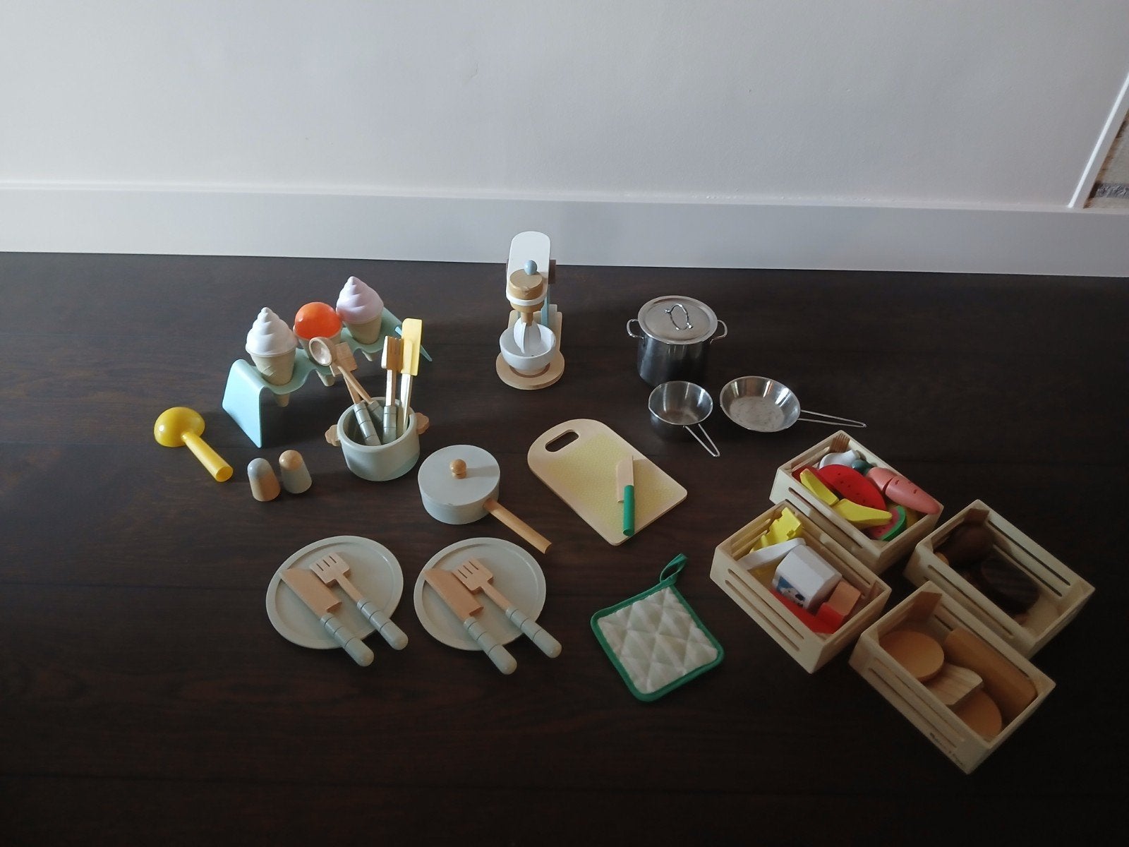 Set houten keukenspeelgoed., Kinderen en Baby's, Ophalen, Jongen of Meisje