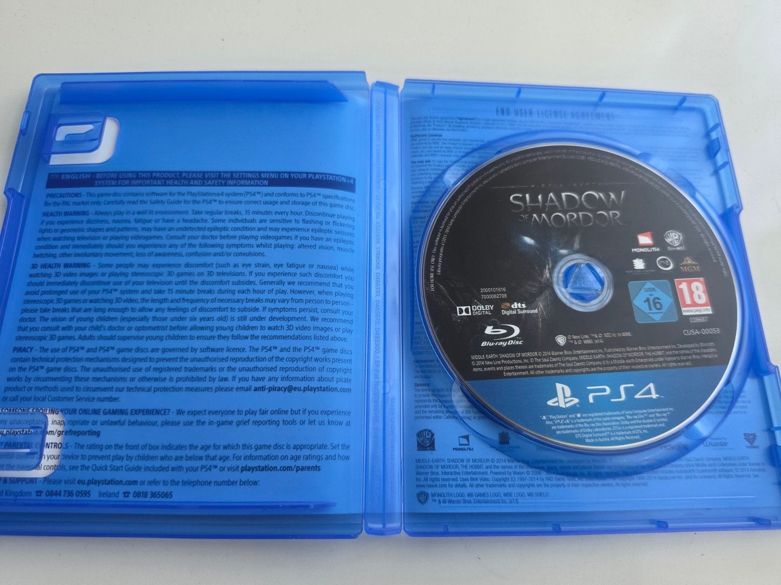Middle-earth: Shadow of Mordor PS4 en Ps5 Lees Goed, Avontuur en Actie, Vanaf 18 jaar, 1 speler, Ophalen of Verzenden