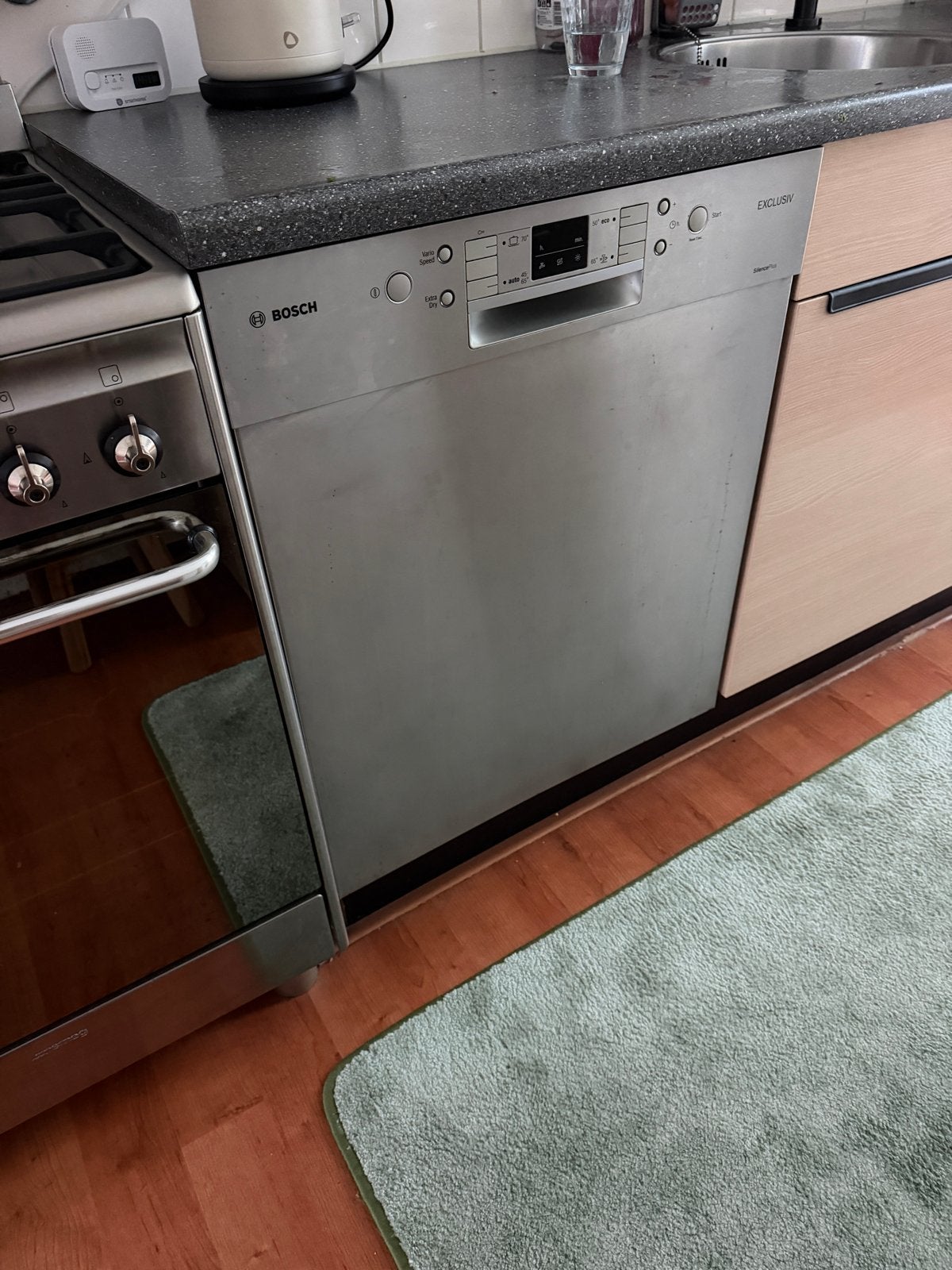 Bosch vaatwasser Exclusiv Silence Plus RVS, Gebruikt, 60 cm of meer, Ophalen of Verzenden, Energieklasse A of zuiniger