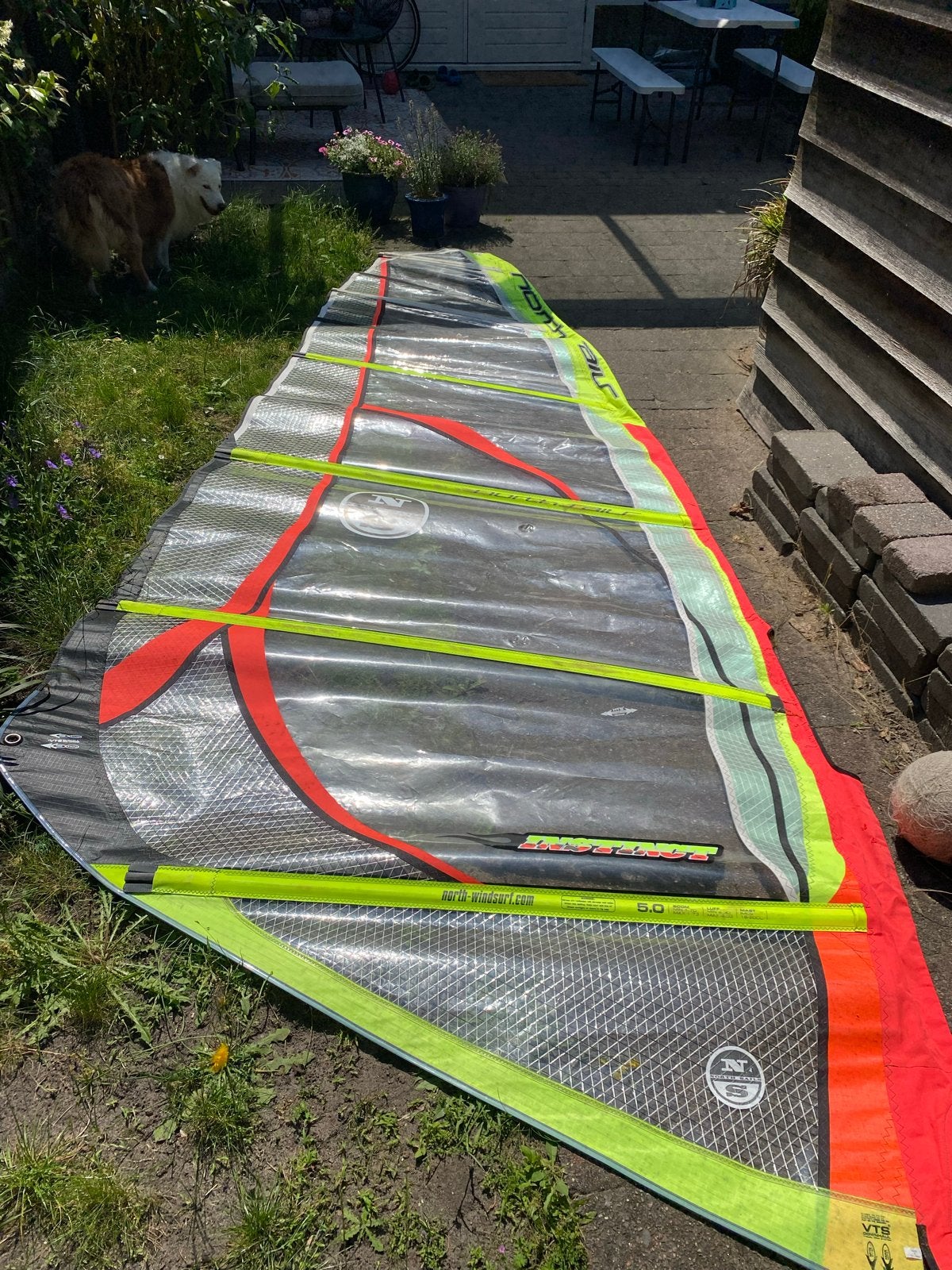 North Sails Instinct 5.0 m² windsurfzeil, Watersport en Boten, Windsurfen, Ophalen, 3.5 tot 5 m², North Sails, Zeil