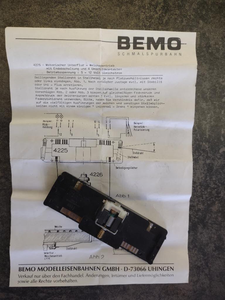 BEMO Wisselaandrijving, Overige merken, Gebruikt, Gelijkstroom, Rails