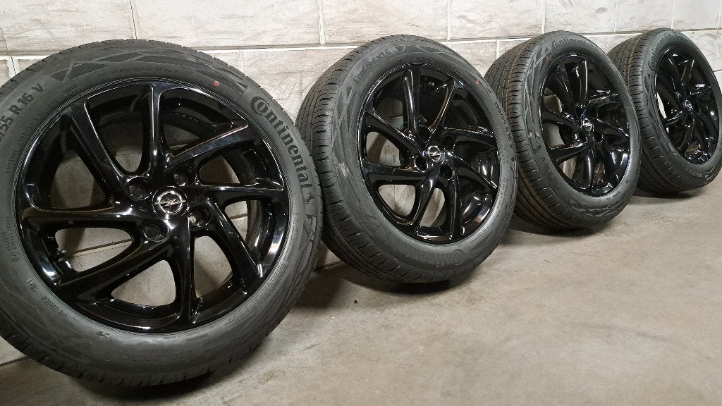 Lichtmetalen velgen Corsa F Peugeot 208 195/55/16 Nieuwe set, Auto-onderdelen, Banden en Velgen, 16 inch, Banden en Velgen, Nieuw