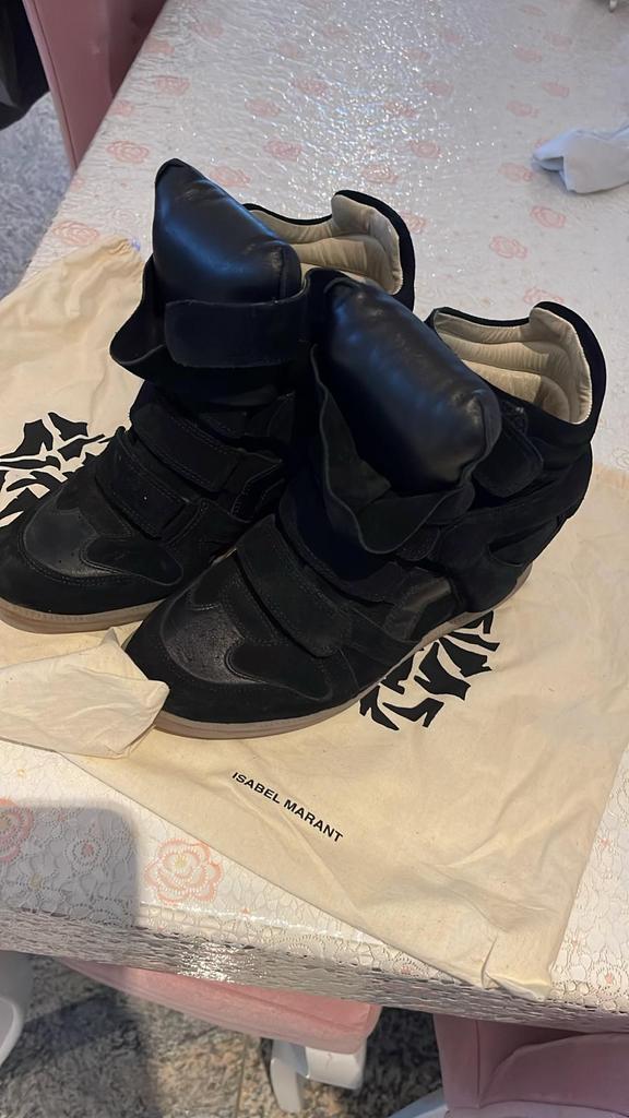 Isabel Marant, Ophalen, Zo goed als nieuw, Zwart, Sneakers of Gympen