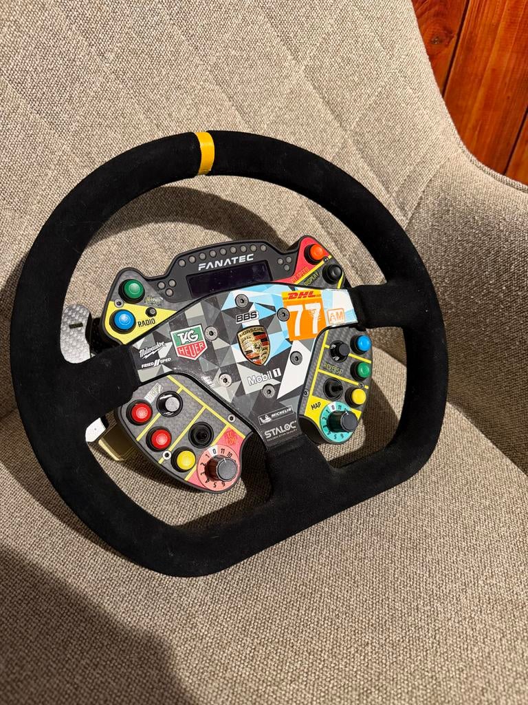 Fanatec Porsche GT3 Stuur Suede - Nieuwstaat, Computers en Software, Joysticks, Ophalen of Verzenden, Zo goed als nieuw