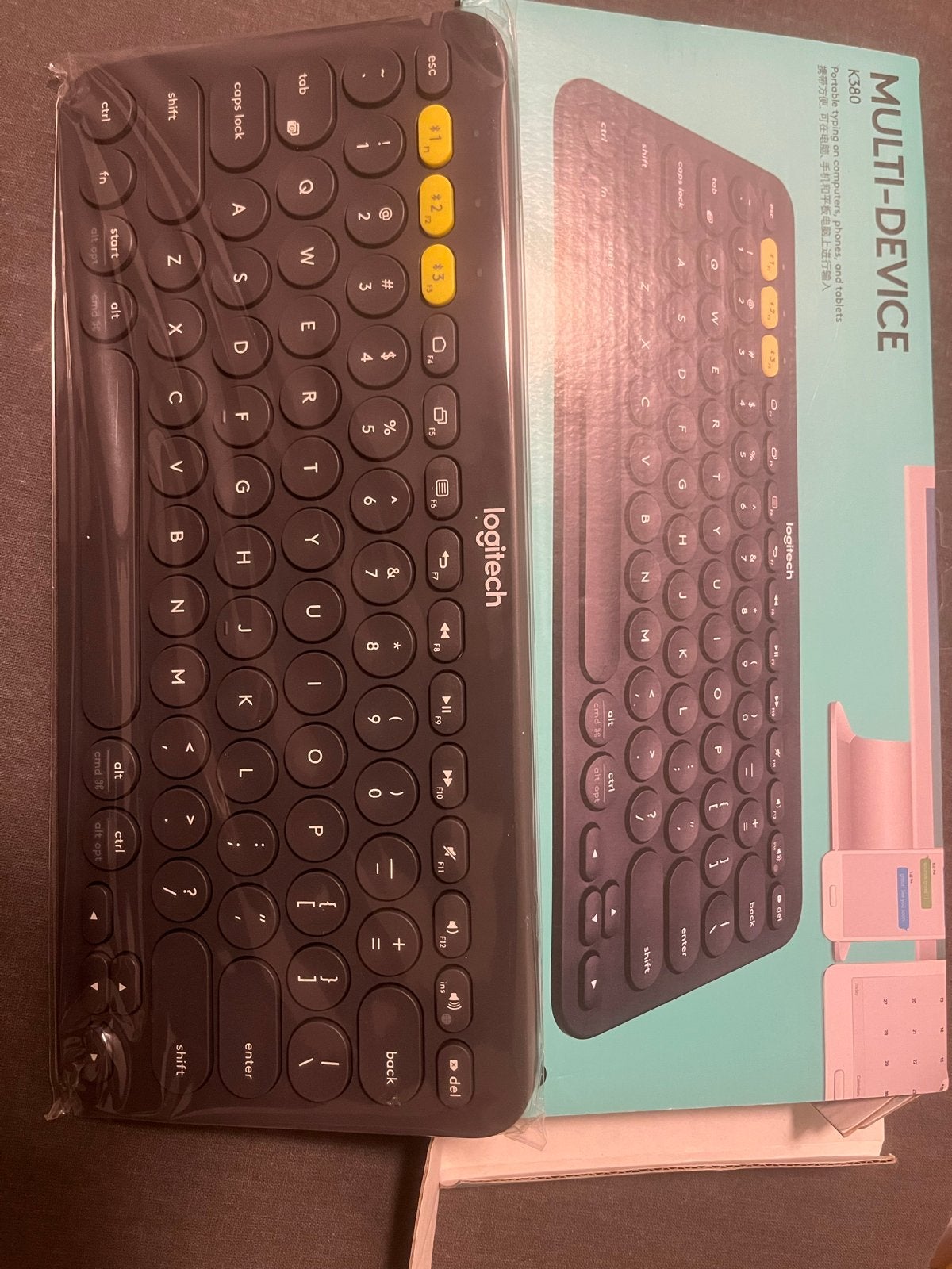 Logitech K380 Multi-Device Bluetooth Toetsenbord, Multi-device, Nieuw, Ophalen of Verzenden, Draadloos