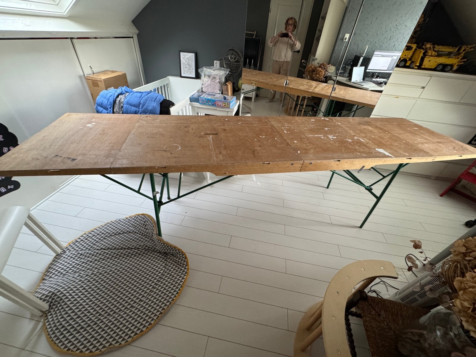 Profesionele stevige behangtafel/wrapfolietafel, Ophalen