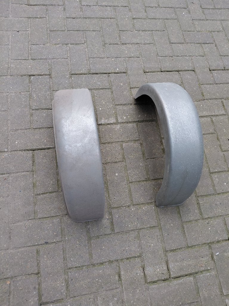 Spatborden aanhanger  enkel asser, Ophalen, Zo goed als nieuw
