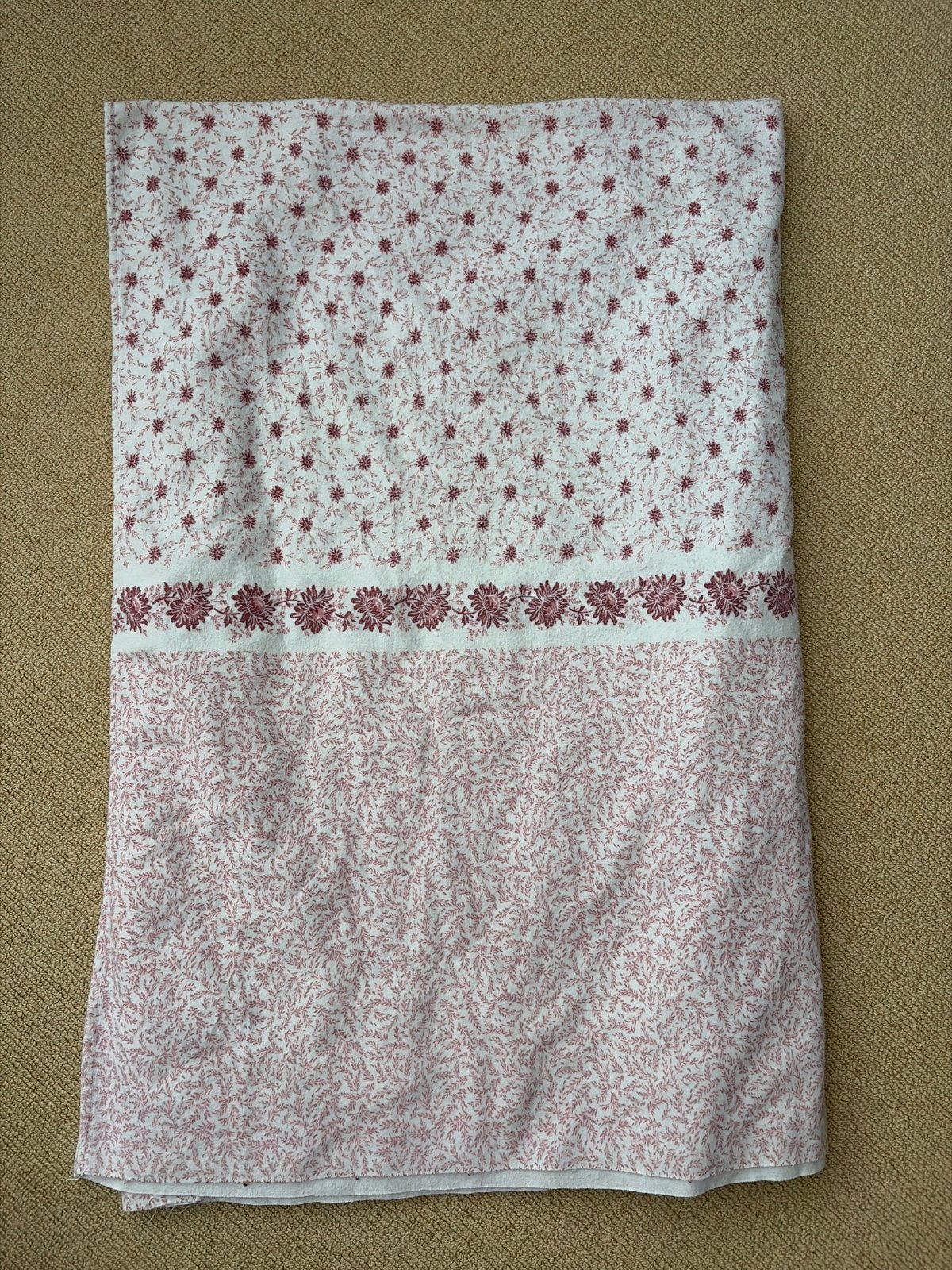 Dik flanellen laken 235x172 cm, Gebruikt, Eenpersoons, Meerkleurig, Hoeslaken of Sloop