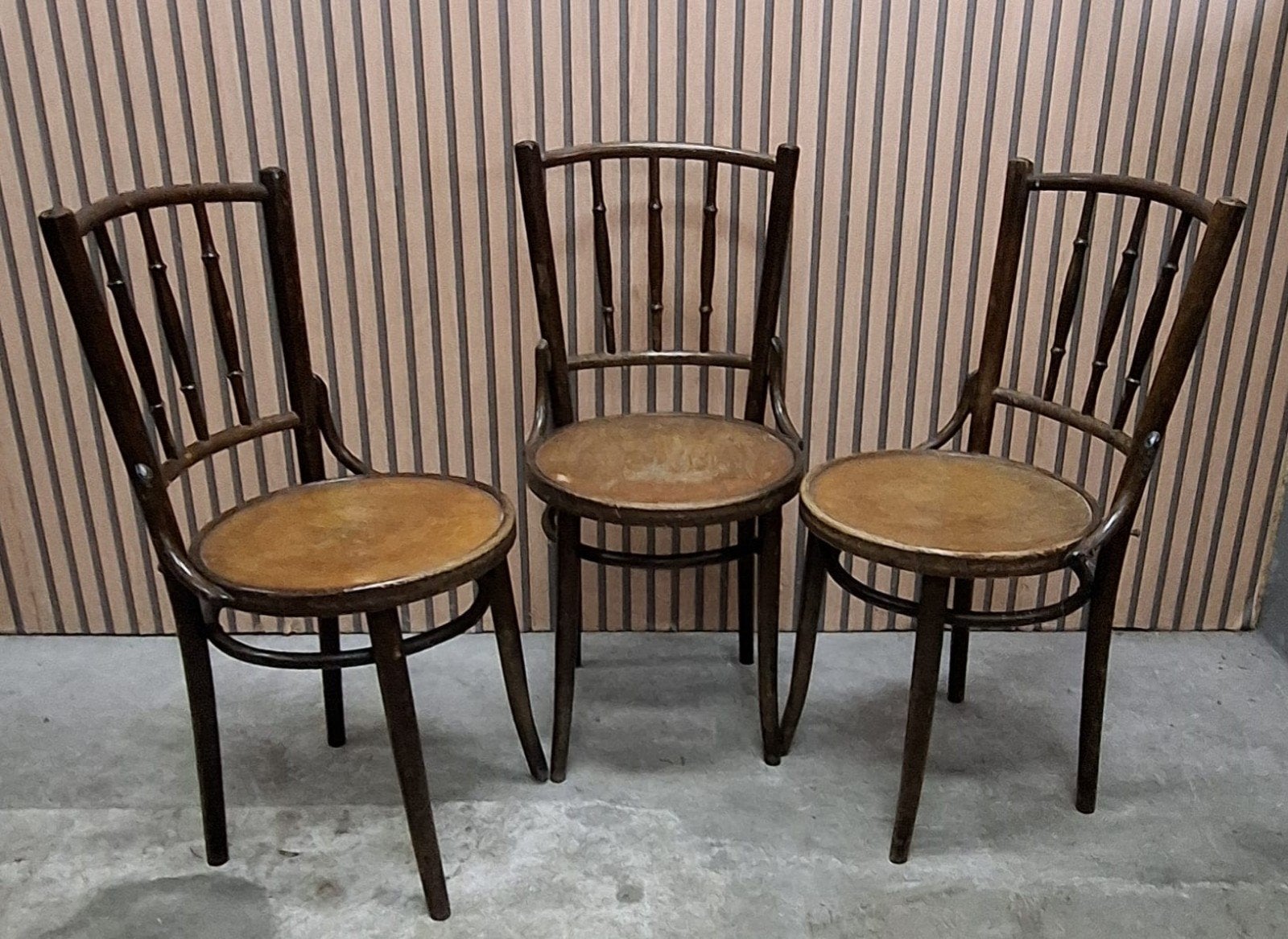 3 x Fischel Thonet stoelen cafestoelen Bentwood bistro cafe, Ophalen of Verzenden, Zo goed als nieuw, Vijf, Zes of meer stoelen